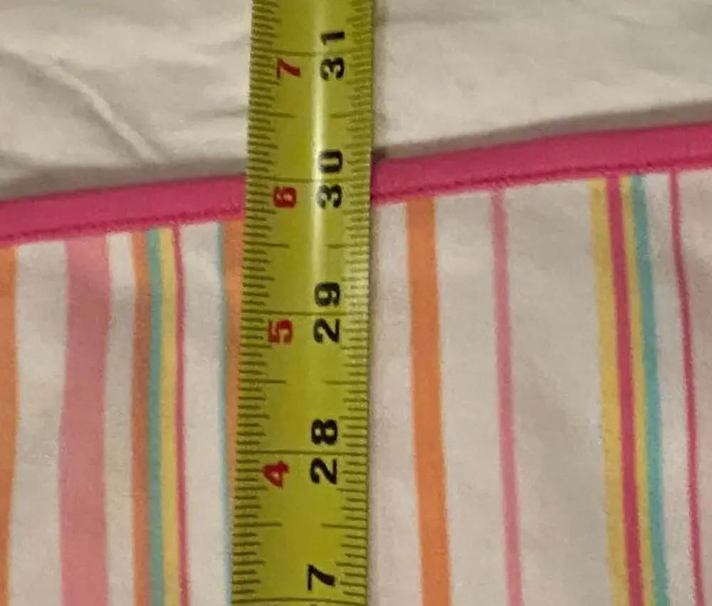 Baby Gap Dark Pink Cotton and striped Baby Blanket with fish